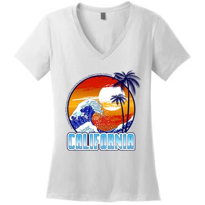 California Sunshine Women's V-Neck T-Shirt
