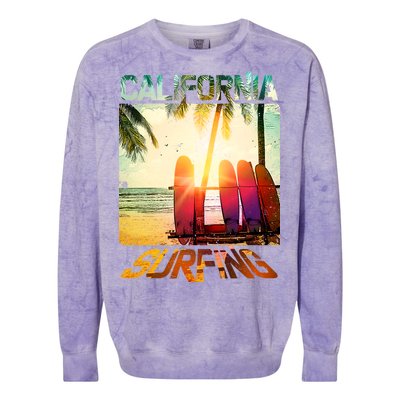 California Surfing Colorblast Crewneck Sweatshirt