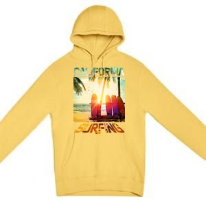 California Surfing Premium Pullover Hoodie