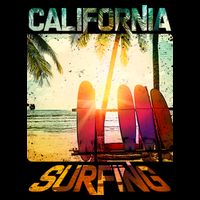 California Surfing City Backpack