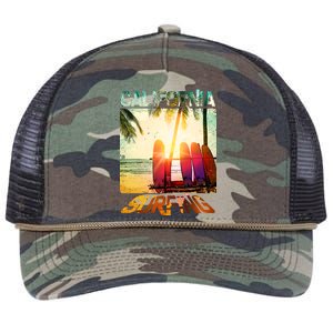 California Surfing Retro Rope Trucker Hat Cap