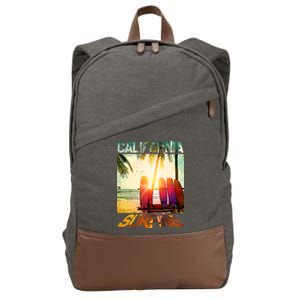 California Surfing Cotton Canvas Backpack