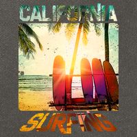 California Surfing Cotton Canvas Backpack