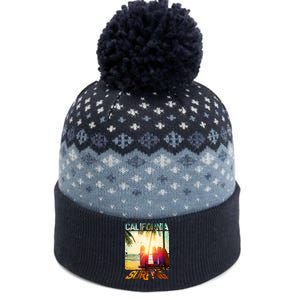 California Surfing The Baniff Cuffed Pom Beanie