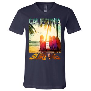 California Surfing V-Neck T-Shirt