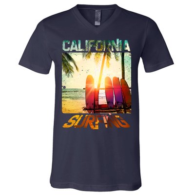 California Surfing V-Neck T-Shirt