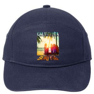 California Surfing 7-Panel Snapback Hat