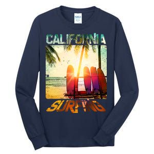 California Surfing Tall Long Sleeve T-Shirt