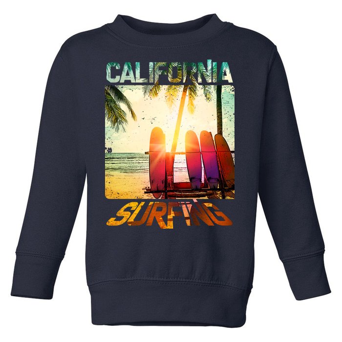 California Surfing Toddler Sweatshirt