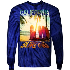 California Surfing Tie-Dye Long Sleeve Shirt