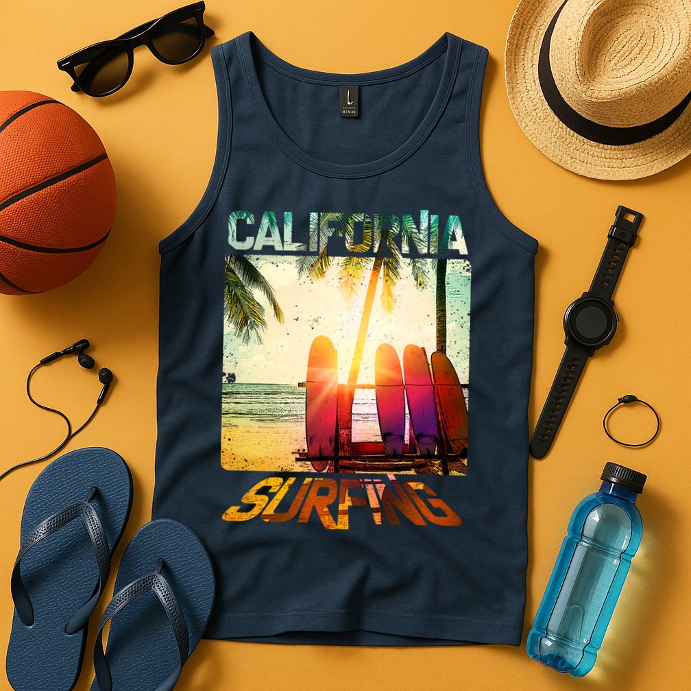 California Surfing Tank Top