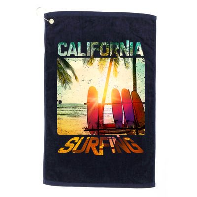 California Surfing Golf Towel