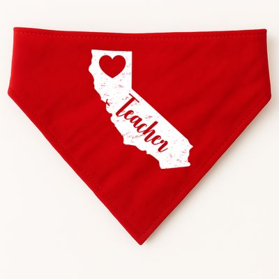 California Teacher Vintage Red For Ed  USA-Made Doggie Bandana