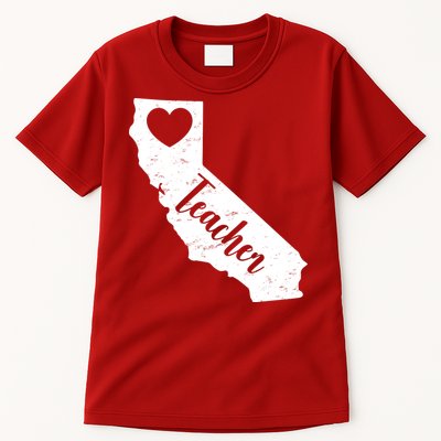 California Teacher Vintage Red For Ed  Tall T-Shirt