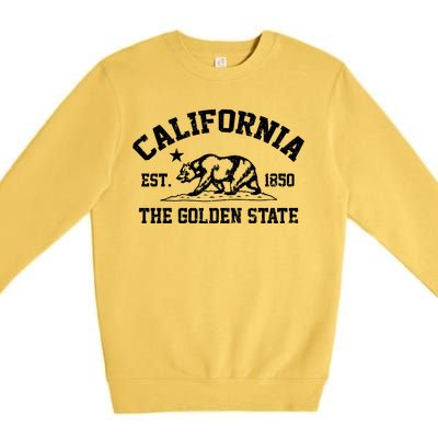 California The Golden State Est 1850 Premium Crewneck Sweatshirt