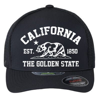 California The Golden State Est 1850 Flexfit Unipanel Trucker Cap