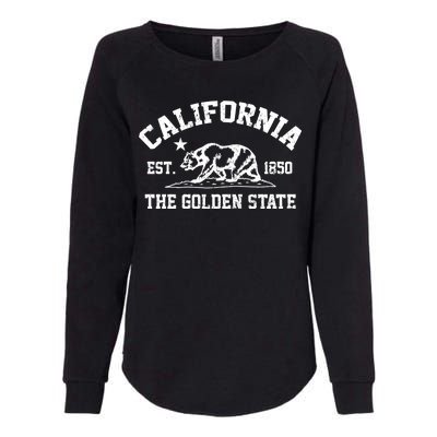 California The Golden State Est 1850 Womens California Wash Sweatshirt