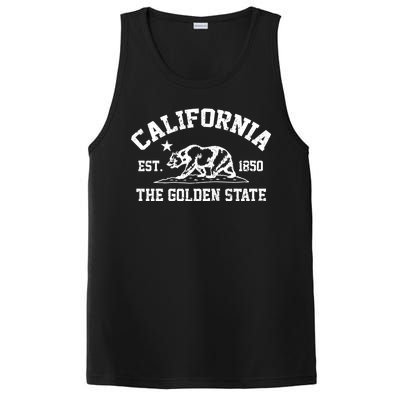 California The Golden State Est 1850 PosiCharge Competitor Tank