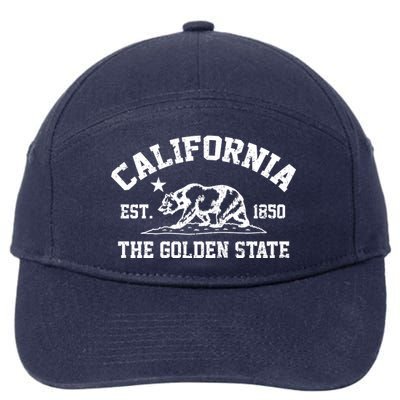 California The Golden State Est 1850 7-Panel Snapback Hat