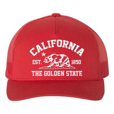 California The Golden State Est 1850 Yupoong Adult 5-Panel Trucker Hat