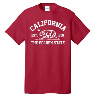 California The Golden State Est 1850 Tall T-Shirt