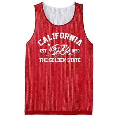 California The Golden State Est 1850 Mesh Reversible Basketball Jersey Tank