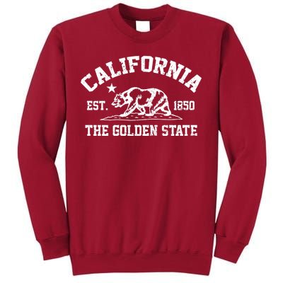 California The Golden State Est 1850 Tall Sweatshirt