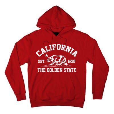 California The Golden State Est 1850 Tall Hoodie