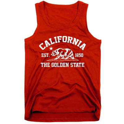 California The Golden State Est 1850 Tank Top
