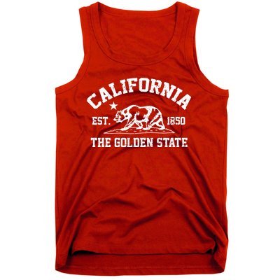 California The Golden State Est 1850 Tank Top