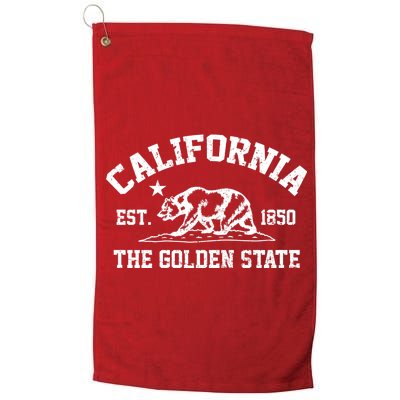 California The Golden State Est 1850 Platinum Collection Golf Towel