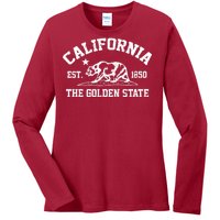 California The Golden State Est 1850 Ladies Long Sleeve Shirt