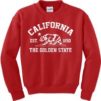 California The Golden State Est 1850 Kids Sweatshirt