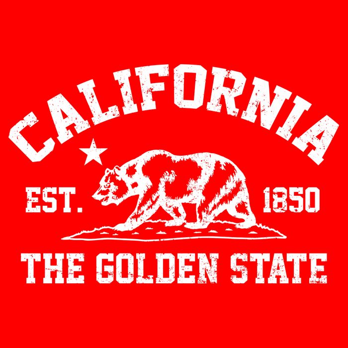 California The Golden State Est 1850 Kids T-Shirt
