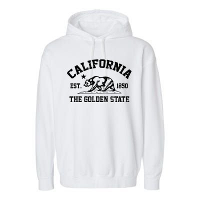 California The Golden State Est 1850 Garment-Dyed Fleece Hoodie