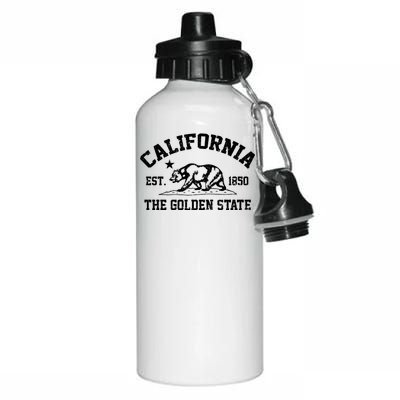 California The Golden State Est 1850 Aluminum Water Bottle