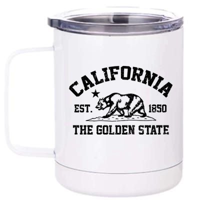 California The Golden State Est 1850 12 oz Stainless Steel Tumbler Cup