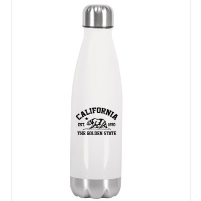 California The Golden State Est 1850 Stainless Steel Insulated Water Bottle