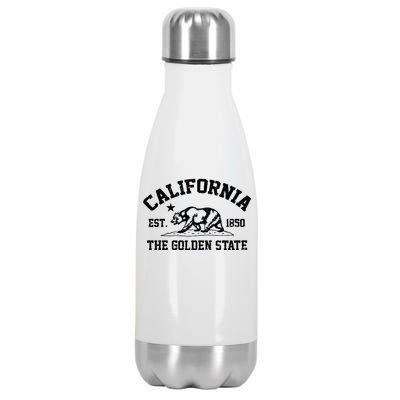 California The Golden State Est 1850 Stainless Steel Insulated Water Bottle