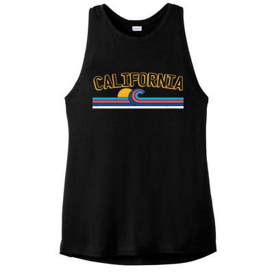 California Wave Ladies PosiCharge Tri-Blend Wicking Tank