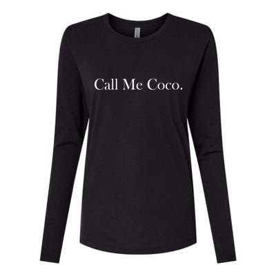 Call Me Coco Womens Cotton Relaxed Long Sleeve T-Shirt