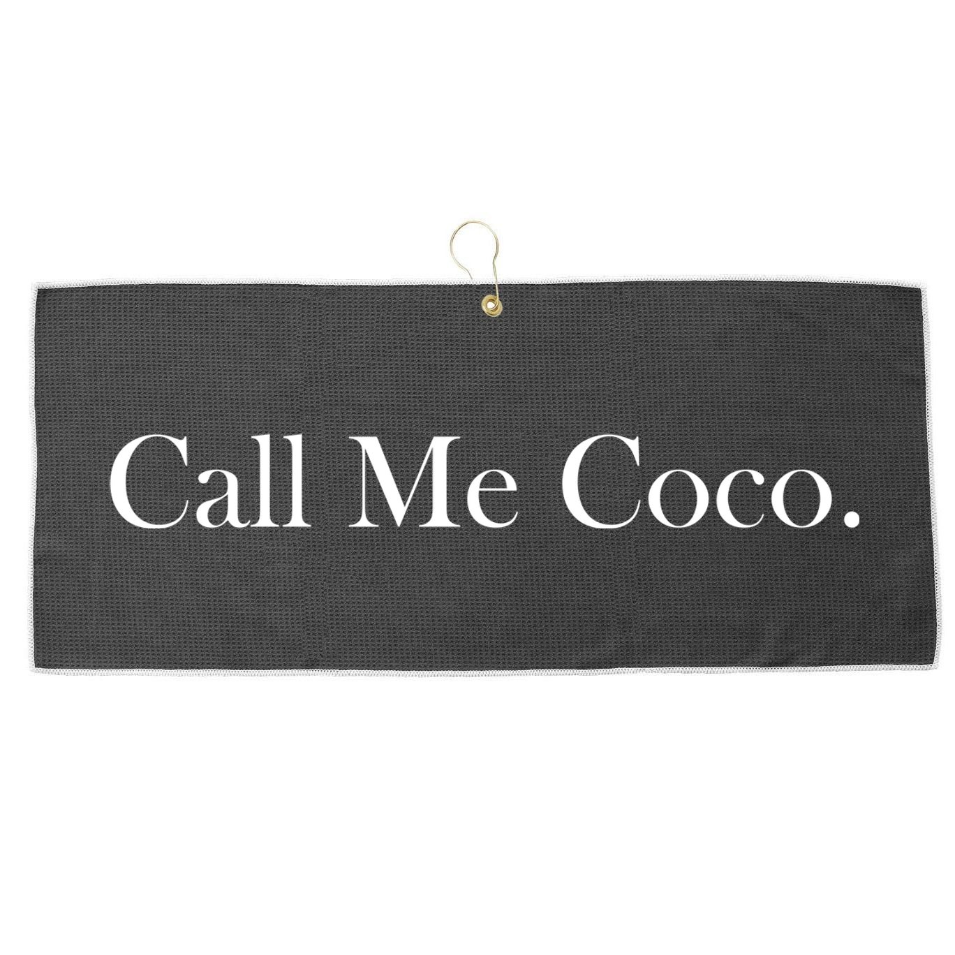 Call Me Coco Large Microfiber Waffle Golf Towel