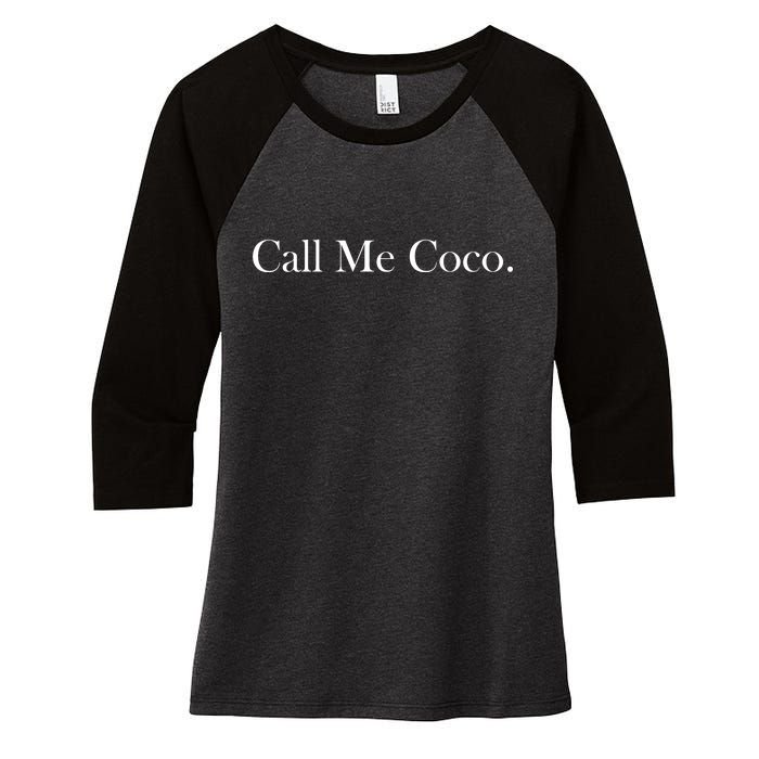 Call Me Coco Women's Tri-Blend 3/4-Sleeve Raglan Shirt