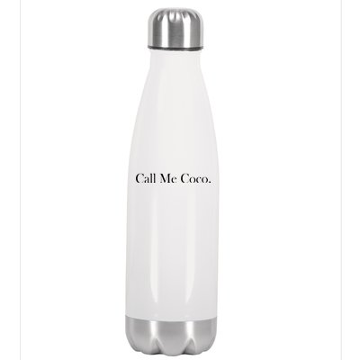 Call Me Coco Stainless Steel Insulated Water Bottle