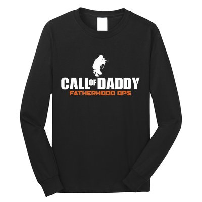 Call of Daddy Fatherhood OPS Gamer Dad Long Sleeve Shirt