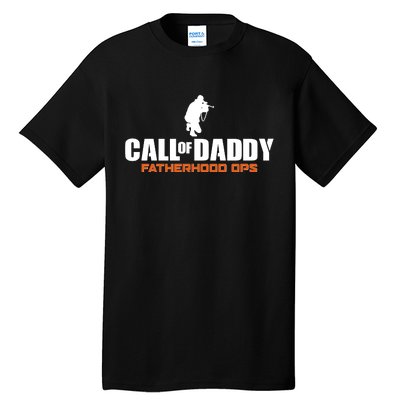 Call of Daddy Fatherhood OPS Gamer Dad Tall T-Shirt