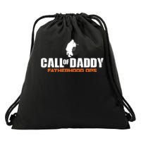 Call of Daddy Fatherhood OPS Gamer Dad Drawstring Bag