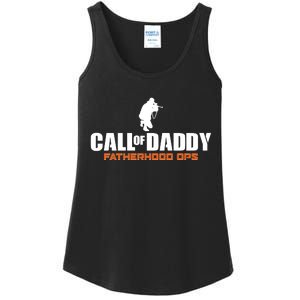 Call of Daddy Fatherhood OPS Gamer Dad Ladies Essential Tank