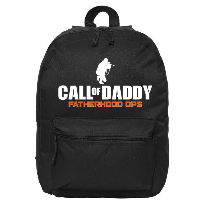 Call of Daddy Fatherhood OPS Gamer Dad 16 in Basic Backpack