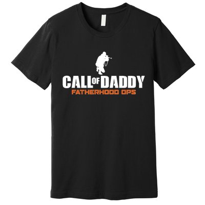 Call of Daddy Fatherhood OPS Gamer Dad Premium T-Shirt